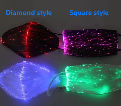 LED Light up Masks, 3D Cupped, Washable/Dry Fast and Rechargeable